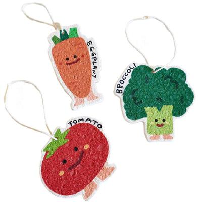 可爱ins压缩洗碗巾木浆棉海绵擦