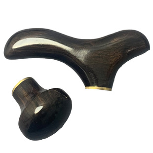 紫光檀手杖配件把手实木拐杖头红木手柄握把登山杖文明杖拐棍手把