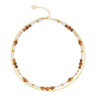 【明星同款】sunshifen Resort系列能量光晕虎眼石项链情人节礼物