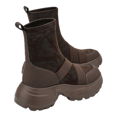 millies妙丽女鞋厚底运动风短靴