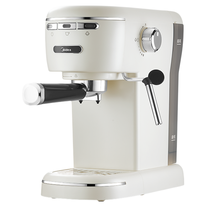 美的意式半自动咖啡机萃取一体家用小型研磨浓缩新款KFE07新手