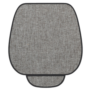 汽车坐垫单片车内亚麻垫子后排三件套座垫四季通用透气座椅垫冬季