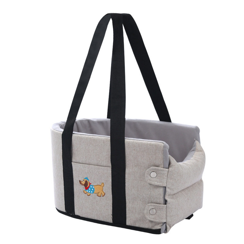 车载狗窝小型犬汽车中控宠物垫子狗狗前排坐车外出猫咪车载窝防脏