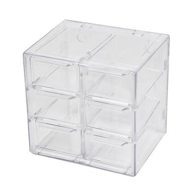 透明九宫格防尘抽屉式收纳盒