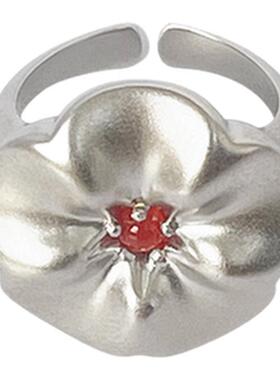THINGOFE梅花装饰玛瑙戒指