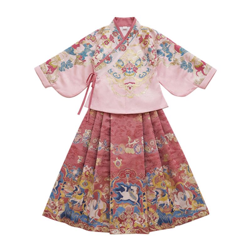 阑嫣女童汉服马面裙2026四季款