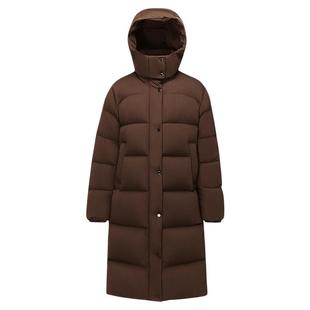 波司登2025新款户外冬季保暖亲肤柔软舒适修身长款面包羽绒服女