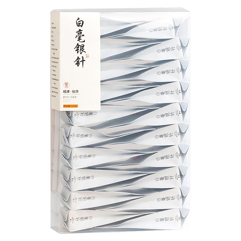 2024明前荒野白毫銀針特級新茶簡裝100g正宗福鼎白茶白豪銀針茶葉