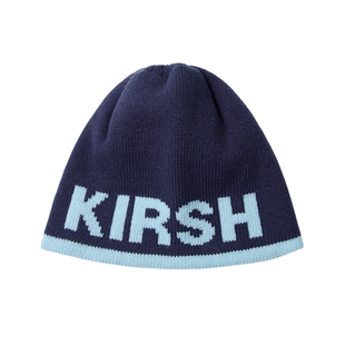 樱桃KIRSH韩系针织提花毛线冷帽2025秋冬新保暖甜美撞色百搭帽子