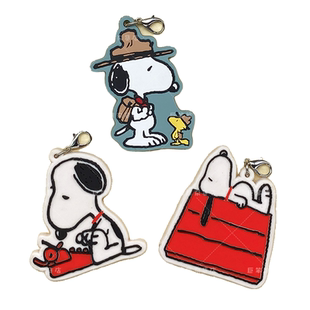 散货peanuts史努比露营可爱卡通汽车钥匙手机情侣书包橡胶挂件
