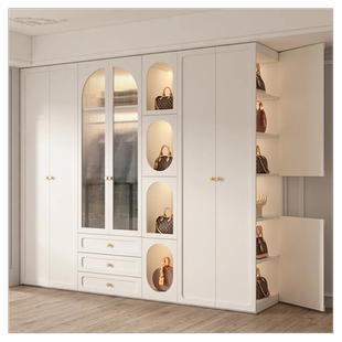 兔宝宝全屋定制ENF整装衣柜走入式衣柜定做鞋柜隔断屏风现代简约