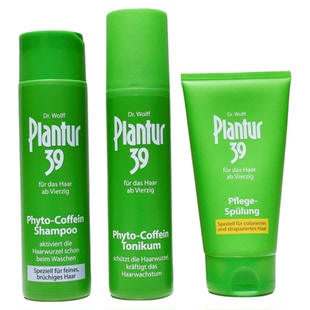 现货 德国 Plantur 咖啡因烫染受损防掉发洗发水营养液大集合