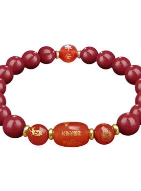 普陀山2026马年朱砂手串太岁手链