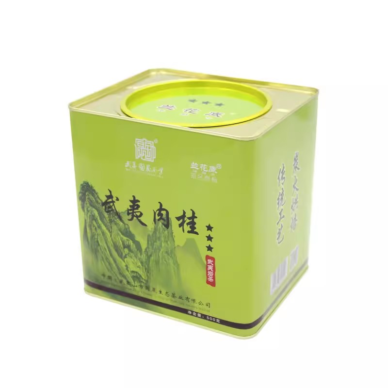 国晟义发三星武夷肉桂500g兰花底桂皮香岩茶GS9001乌龙茶超值罐装