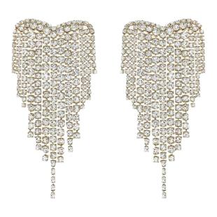 孟子义同款丨祝绪丹同款NothingButMini爱心瀑布锆石耳环原创精致