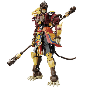 集域积木齐天大圣孙悟空黑白无常机甲模型男孩拼装玩具男生日礼物