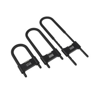 密码锁玻璃门锁推拉门U形锁防盗防撬挂锁U型锁商铺加长插锁办公室