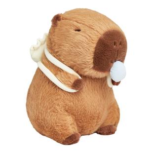 伶俐正版饺子卡皮挂件水豚公仔玩偶可爱毛绒玩具女孩背包巴拉挂饰
