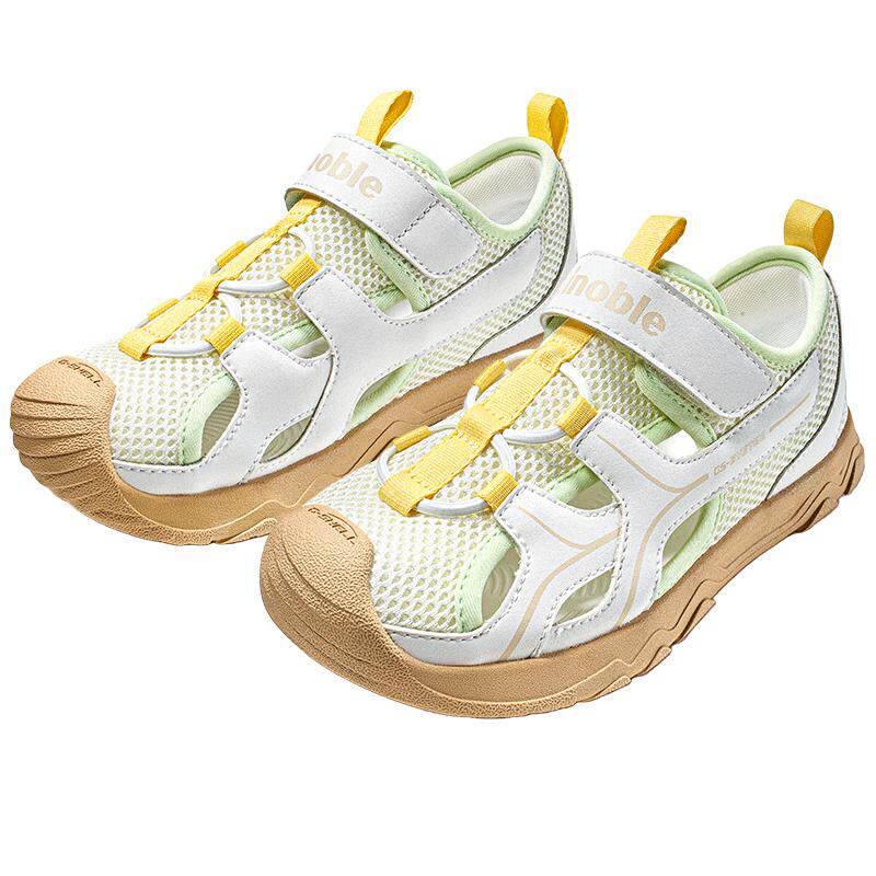 基诺浦机能鞋26夏季新款透气排湿男女宝宝鞋子学步鞋凉鞋GW1872