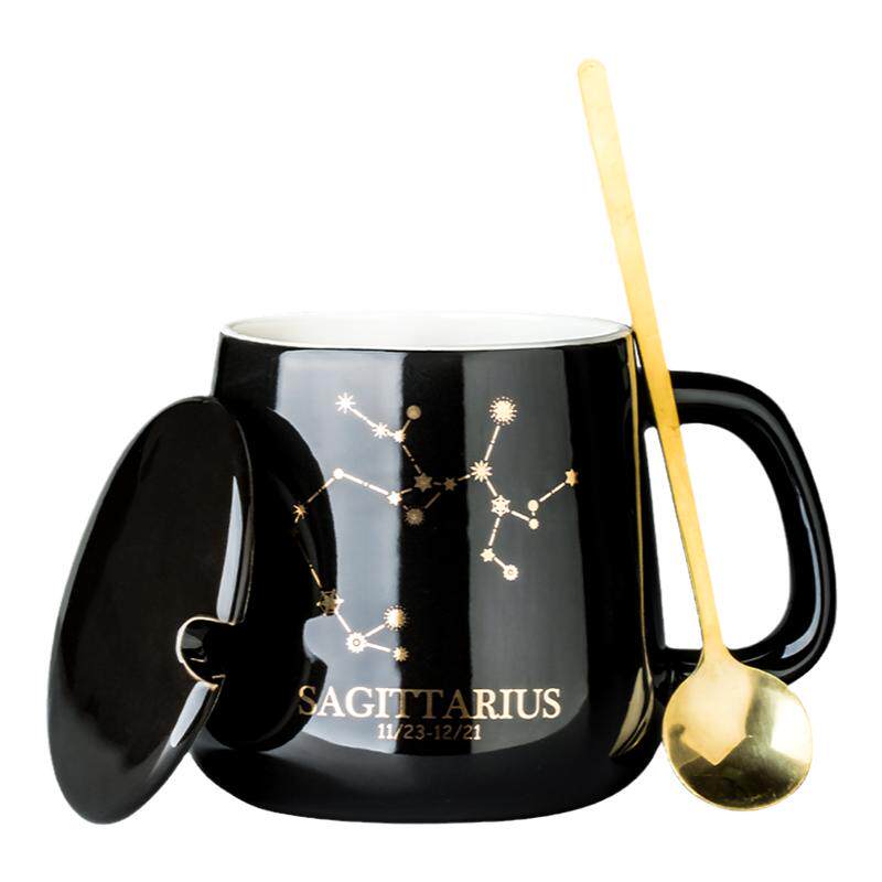 马克杯十二星座暖暖杯家用陶瓷杯子大容量水杯牛奶杯早餐杯咖啡杯