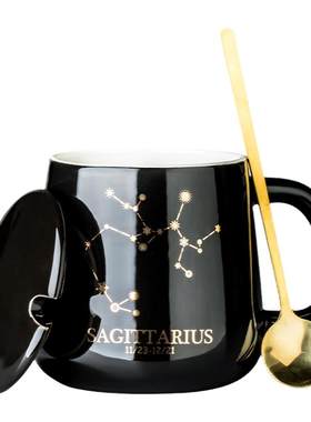 马克杯十二星座暖暖杯家用陶瓷杯