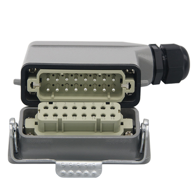 重载连接器矩形航空插头16芯公针母孔芯子HA-016-M/F小型