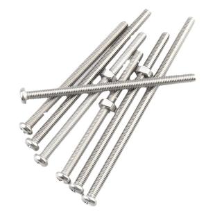 304不锈钢加长圆头十字螺丝带螺母套装大全螺丝杆钉8M2M3M4M5M6mm