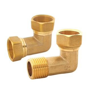 全铜双内丝活接弯头外丝活动弯头变径异经内丝活接头4分6分1寸