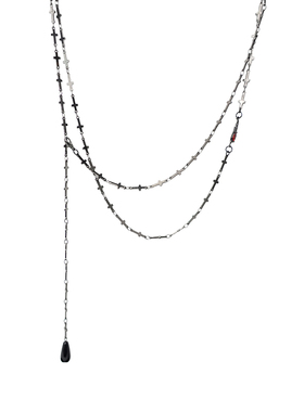 OCTOVITA铜镀枪黑锁骨链项链