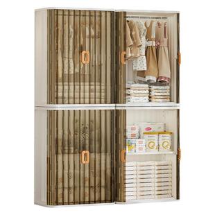 也雅宝宝衣服收纳柜免安装可折叠儿童衣柜婴儿用品储物柜零食柜子