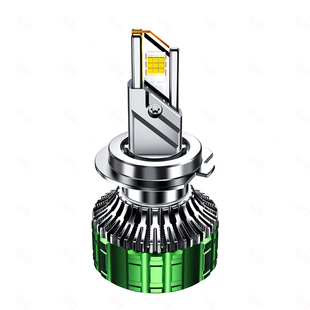 三色汽车LED激光大灯雾灯9005远近光一体H4H7改装超亮货车灯泡H11