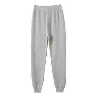 鄂尔多斯市羊毛裤男士羊绒冬季加厚女羊毛打底防寒内穿高腰保暖裤