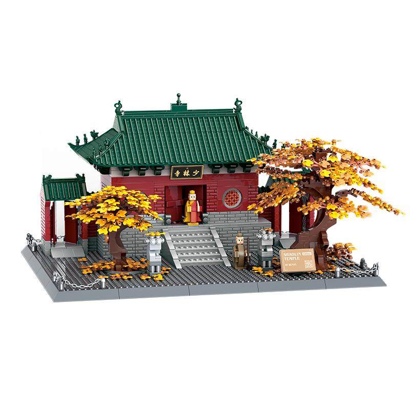万格嵩山少林寺模型拼装积木