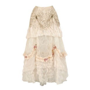 血液供给原创◆爱神的诗匣 巴斯尔法式优雅复古长款拖尾半身裙