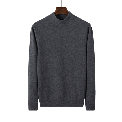 纯羊绒半高领男士加厚秋冬打底衫