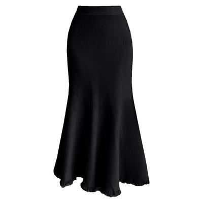 流苏针织裙鱼尾半身裙A字一步裙