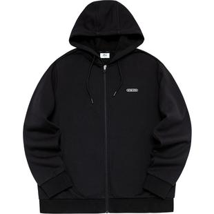 鸿星尔克运动外套2025春秋新款男士休闲服连帽开衫卫衣针织上衣男