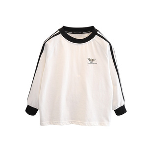 男童T恤春秋季2026新款小男孩上衣洋气时尚春装儿童衣服春天长袖t