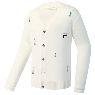 FILA斐乐情侣款编织高尔夫毛衣