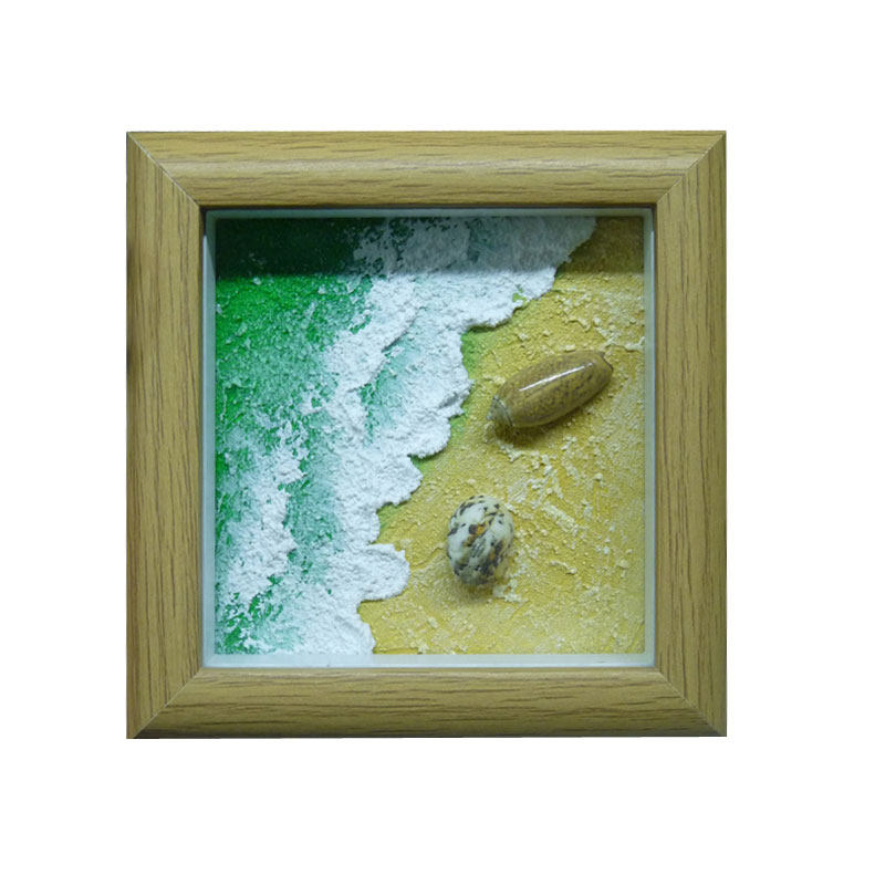 成品画小红书同款青岛大连威海DIY立体肌理画螺贝创意家居装饰品