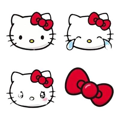 小红书同款kitty卷卷贴凯蒂猫表情装饰圆点贴纸卡通可爱封口胶带