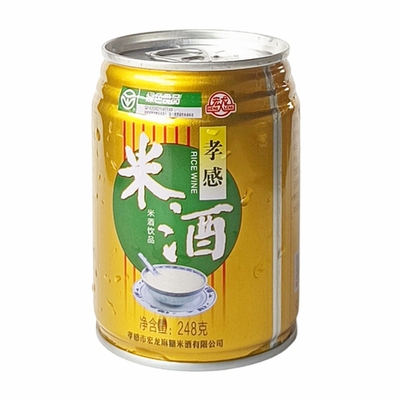 宏龙孝感甜米酒罐罐装米露饮料