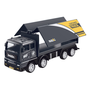 新款男孩儿童玩具货柜运输车挖掘机木材围栏工程车宝宝合金模型