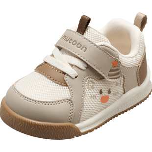 牧童童鞋婴儿步前鞋2026春季新款卡通猫咪女宝宝鞋软底男童面包鞋