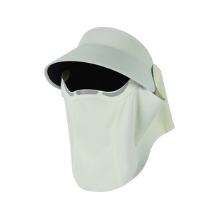 医美术后防晒面罩磁吸遮阳帽女防紫外线全脸防护不贴脸口罩冰丝夏