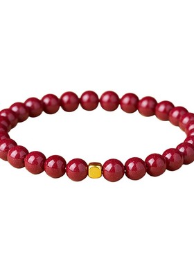 足金999方糖【收藏级】朱砂手串