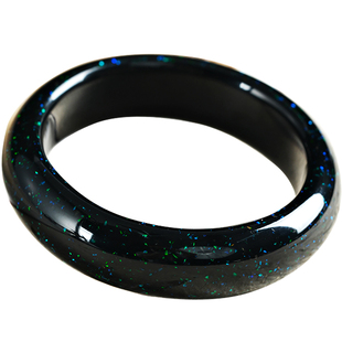 donguan冬官大漆手镯复古精致简约轻奢嵌欧珀民族风藏式北极夜