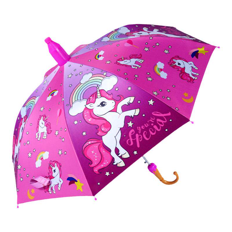 儿童雨伞防晒卡通黑胶