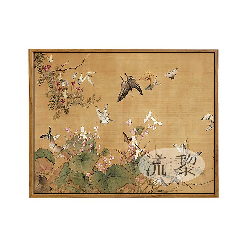 中古风百蝶图宋代美学数字油画