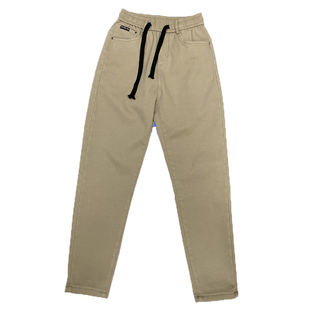 2025年春季潮牌韩版痞帅加绒加厚纯色修身直筒锥形男士休闲裤子男